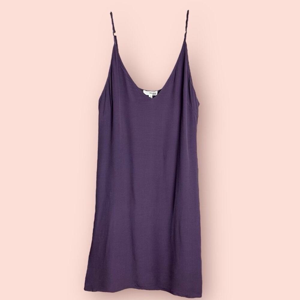 Wilfred Free Aritzia Slip dress in Purple Grey Small Summer Mini Dress